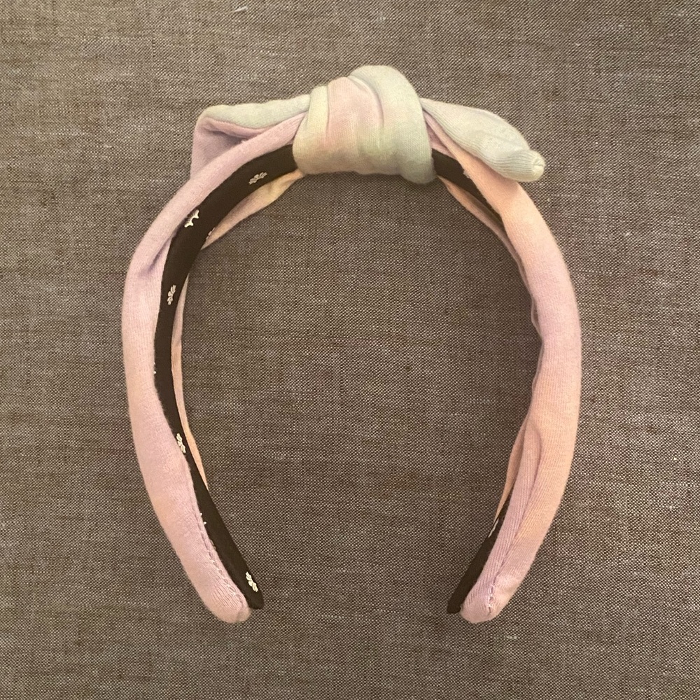 Lele Sadoughi Slim Tie Dye Bow Tie Headband - Lillac